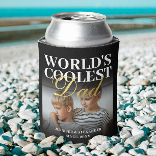 Foto van de koelste papa van de wereld 2 blikjeskoeler
