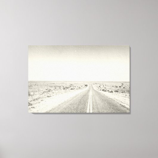 Foto van de kunstschilder van Open Road Desert Canvas Afdruk (Voorkant)