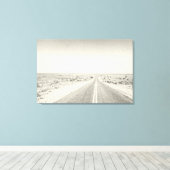 Foto van de kunstschilder van Open Road Desert Canvas Afdruk (Insitu (Houten vloer))