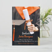 Foto van de middelbare school of de universiteit A Kaart (Staand voorkant)