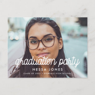 foto van de minimalistische graduatie briefkaart