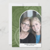 Foto van de moderne boogmakerij Abstracte cirkels Feestdagenkaart (Voorkant)