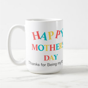 Foto van de moderne Colorful Happy Mothers Day Koffiemok