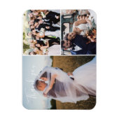 Foto van de moderne drie huwelijksdag Hartelijk da Magneet (Verticaal)