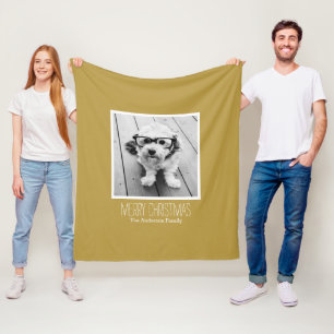 Foto van de moderne Gold Merry One Fleece Deken