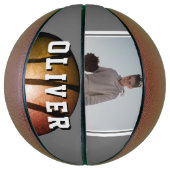 Foto van de moderne Metallic Oranje Basketbal (Verticaal)