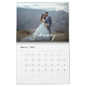Foto van de Moderne Minimalistische Manuscript Kalender (Feb 2026)