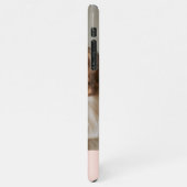 Foto van de moderne roze liefdesfamilie iPhone hoesje (Linkerkant)