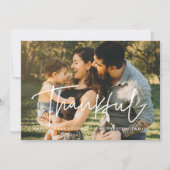 Foto van de moderne Thanksgiving Feestdagenkaart (Voorkant)