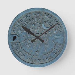 Foto van de New Orleans Water Meter Ronde Klok