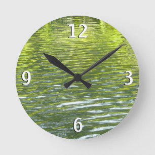 Foto van de Oak Creek Yellow en Green Natuur Ronde Klok