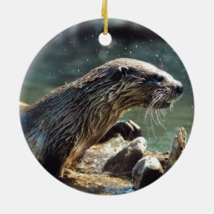 Foto van de Otter Animal-lover van het wild Keramisch Ornament