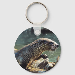 Foto van de Otter Animal-lover van het wild Sleutelhanger