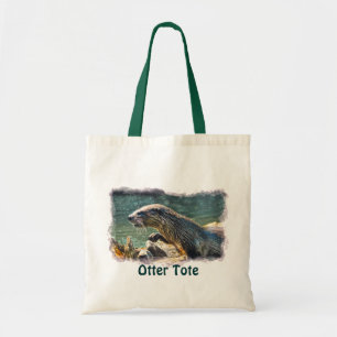 Foto van de Otter Animal-lover van het wild Tote Bag
