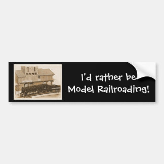 Foto van de oude Fashioned Model Train Bumpersticker