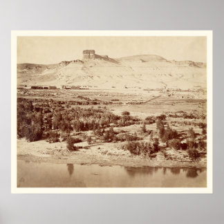 Foto van de Pacific Railroad Green Wyoming Poster