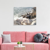 Foto van de Rocky Atlantic Ocean Shore Canvas Afdruk (Insitu (Woonkamer))