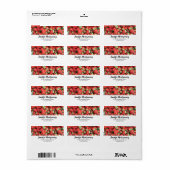Foto van de Rode Juicy-aardbeien Etiket (Full Sheet)