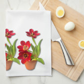 Foto van de roodbuisjes theedoek (Quarter Fold)