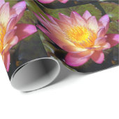 Foto van de roze waterLily Cadeaupapier (Rol Hoek)