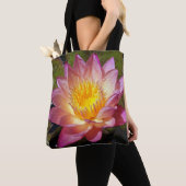 Foto van de roze waterLily Tote Bag (Dichtbij)