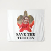 Foto van de schildpadschildpad van het zee op maat wandkleed (Voorkant (horizontaal))