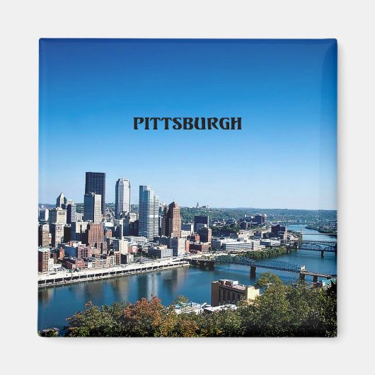 Foto van de skyline van Pittsburgh, Pennsylvania Magneet (Voorkant)