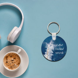 Foto van de sleutelhanger van sneeuwvlokken