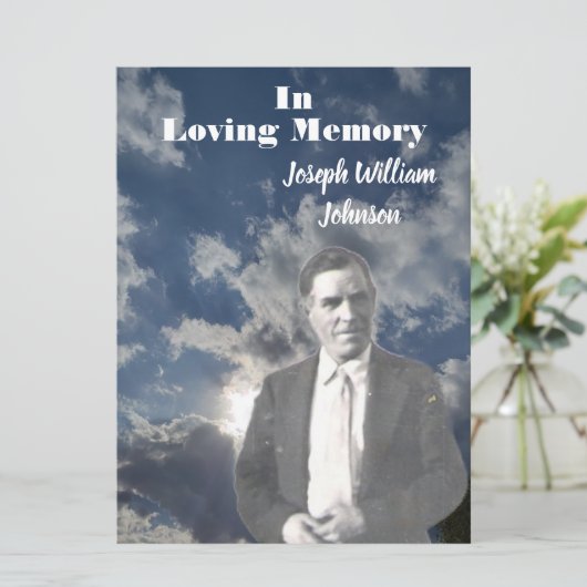 Foto van de Sun and Clouds Memorial Service | cita Programma (Staand voorkant)