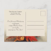 Foto van de Thanksgiving van de Foliage van de Her Briefkaart (Achterkant)