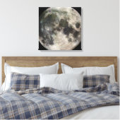 Foto van de volle maan canvas afdruk (Insitu (Slaapkamer))