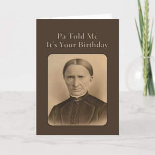 foto van de vrouw Happy Birthday Humor Kaart