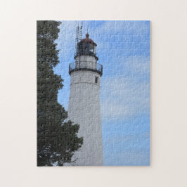 Foto van de vuurtoren van Fort Gratiot die in een Legpuzzel