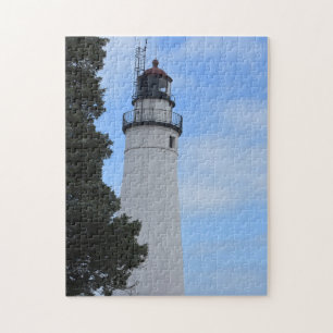 Foto van de vuurtoren van Fort Gratiot die in een Legpuzzel