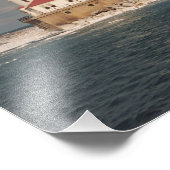 Foto van de vuurtoren van Lake Michigan Afdruk (Hoek)
