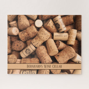 Foto van de winnaar van de wijnbouw van wijnkerne legpuzzel