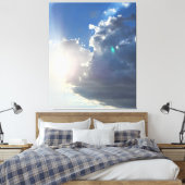 Foto van de wolken canvas afdruk (Insitu (Slaapkamer))