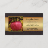 Foto van diëtist-diritionist visitekaartje (Voorkant)