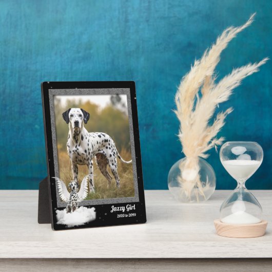 Foto van Dog Pet Memorial Dalmatian Fotoplaat (Zijkant)