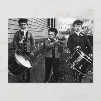 Foto van  drummer briefkaart