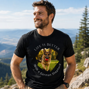 Foto van Duitse Herdershond GSD - Het Leven Is Bet T-shirt