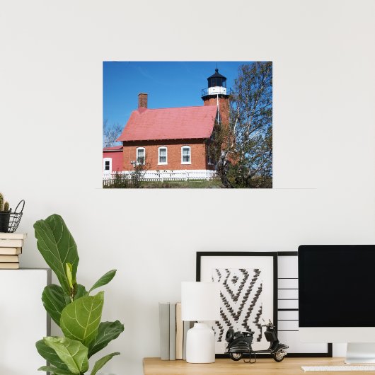 Foto van Eagle Harbor Lighthouse Poster (Thuiskantoor)