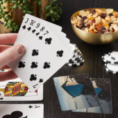 foto van een bootje speelkaarten (Insitu)