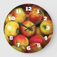 Foto van een Bushel van gele en rode appels