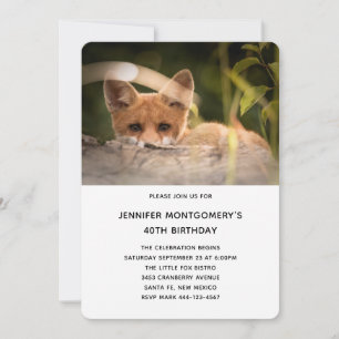 Foto van een Cute Little Fox Birthday Kaart