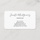 Foto van een Cute Little Oranje Fox Visitekaartje (Achterkant)