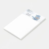 Foto van een Cute Snowman in de winter - Kerstmis Post-it® Notes (Schuin)