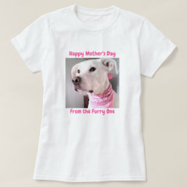 Foto van een Cute White Puppy Dog met zielige ogen T-shirt