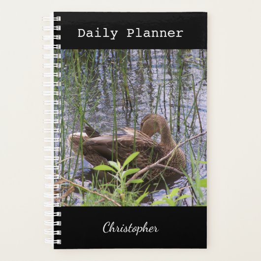 Foto van een eend planner (Voorkant)