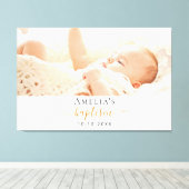 Foto van een modern jongetje canvas afdruk (Insitu (Houten vloer))